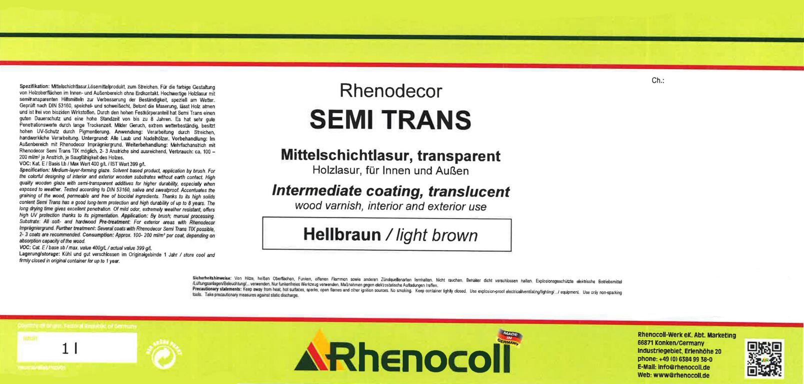 Rhenodecor Semi Trans